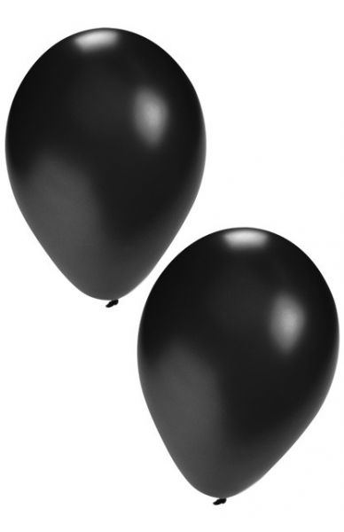 Zwarte heliumballonnen