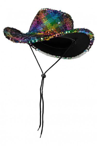Trendy festival cowboyhoed Rainbow