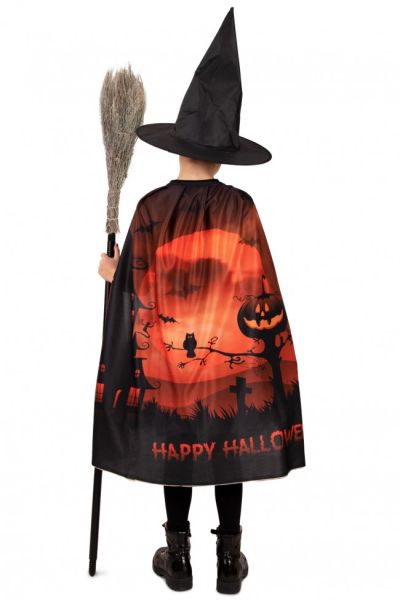 Halloween cape Happy voor kinderen