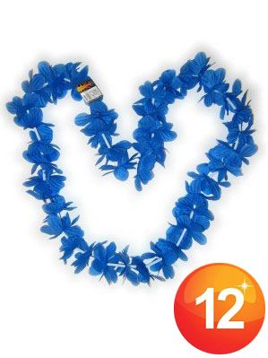 Hawaii halsketting blauw slinger kransen