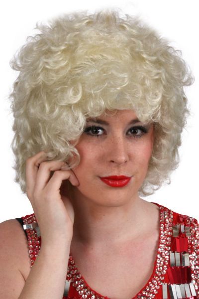 Hippie pruik blond