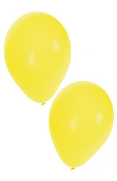 Gele heliumballonnen