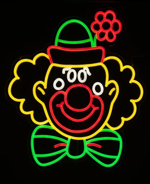 LED neon verlichting Clown