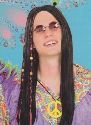 Pruik Flower Power