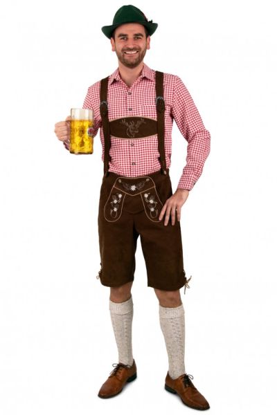 Oktoberfest Lederhose Lang bruin