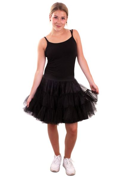 Petticoat zwart 3 lagen