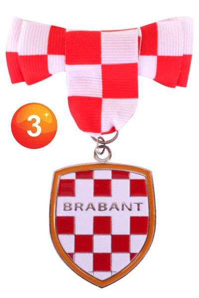 Broche met strikje en wapen van Brabant