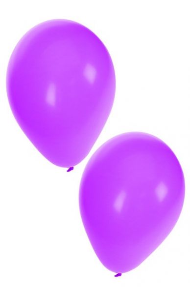 Paarse heliumballonnen