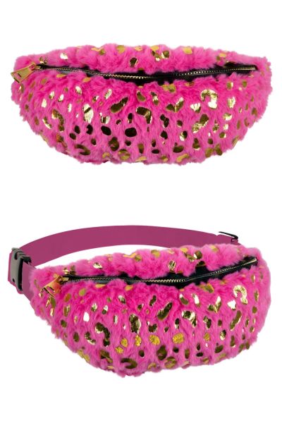 Pink glamour bont heuptas met riem