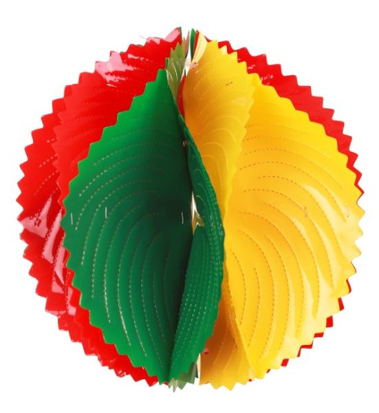 Carnaval Decoratie bal rood geel groen
