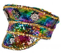 Kapiteinspet rainbow pailletten Kapiteinspet rainbow pailletten