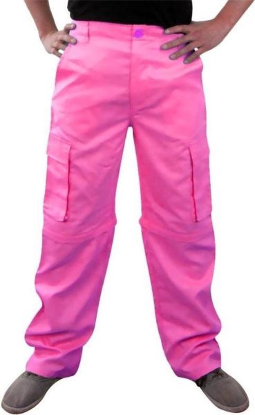 Stoere neon roze broek