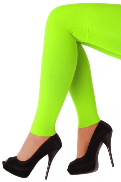 Legging fluor groen 60 denier