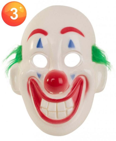 Grappige clown maskers
