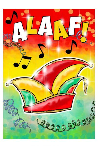 Raamsticker Alaaf 17 x 25 cm