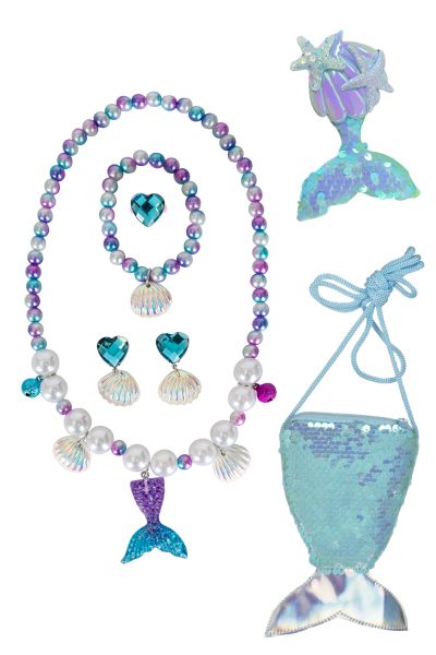 Kinderen Zeemeermin Set Blauw