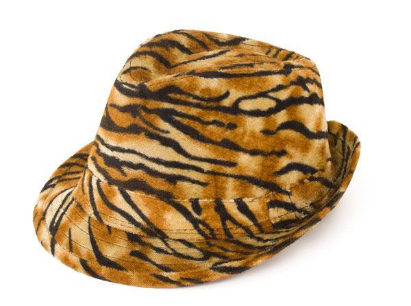 Gangster pimp tijgerprint hoed