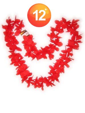 Hawaii halsketting rood slinger kransen