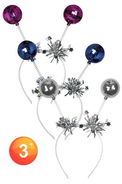 Haarbeugels met discobollen