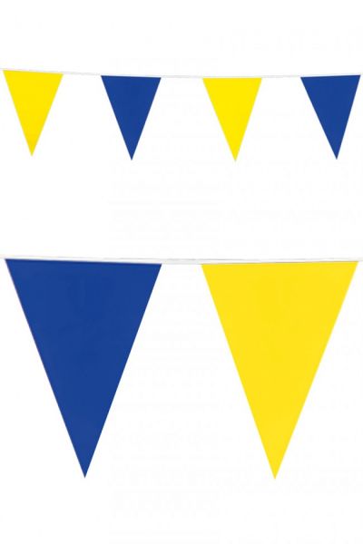 Vlaggenlijn blauw geel