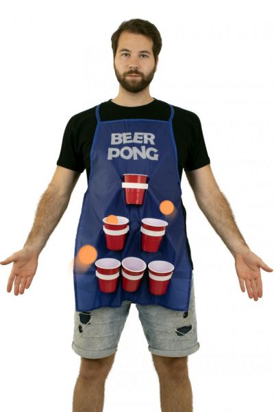 Bier Pong drinkspel vrijgezellenfeest schort