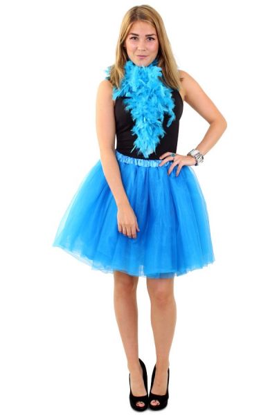 Tule rock & roll kleedje blauw