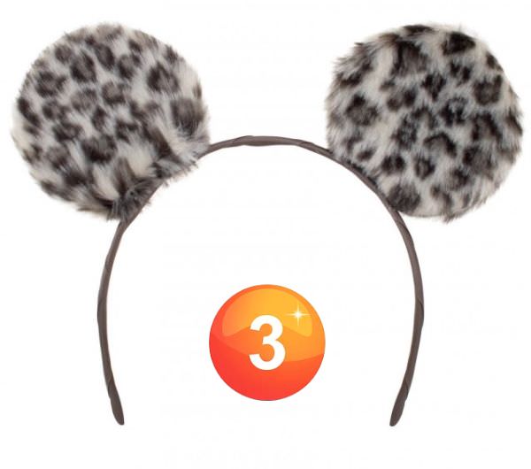 Diadeem panter oren pluche