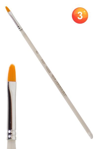 PXP Professional Colours Penseel plat met ronde top nr 0 4 mm