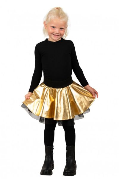 Glinsterende Disco kleedje goud meisje