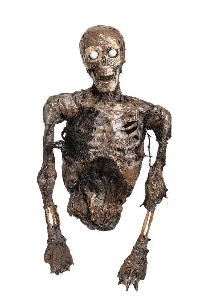 Zombie bovenlichaam met lichtgevende ogen
