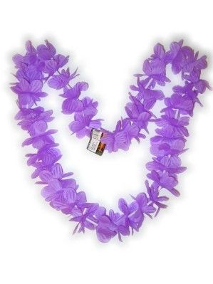 Hawaii necklace purple wreaths 12 pieces