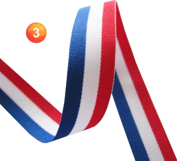 Medaille lint Nederlandse vlag rood wit blauw